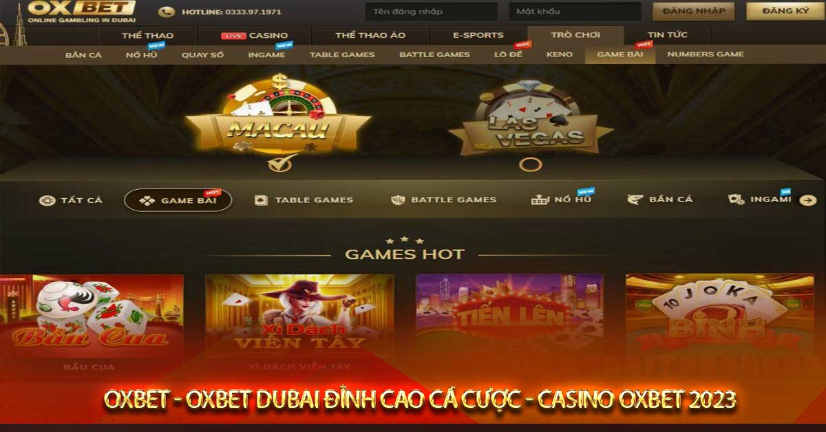 Oxbet - Oxbet dubai đỉnh cao cá cược - Casino oxbet 2023